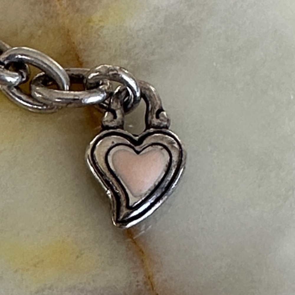 Brighton Silver Heart Charm Bracelet - Silver - Picture 8 of 8